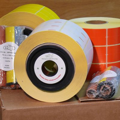 Etiketten- und Farbbänder-Komplettset – unser „Sorglospaket“ Etiketten- und Farbbänder-Komplettset – unser „Sorglospaket“